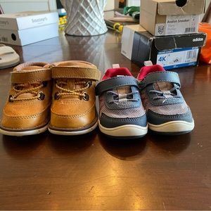 Stride Rite Size 4 WIDE boots and sneakers